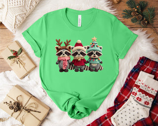 Christmas Raccoon Tshirt