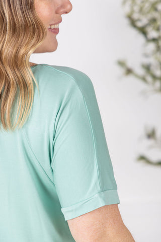 IN STOCK Bamboo V Neck Tee - Mint FINAL SALE