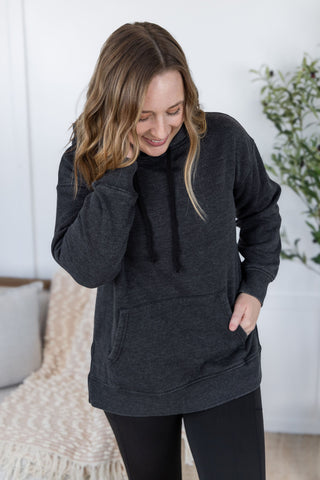 IN STOCK Vintage Wash Hoodie - Black FINAL SALE