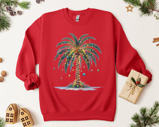 Christmas Palm Crew Sweatshirt