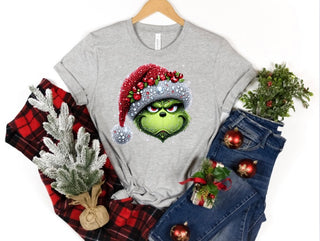 Faux Sequin Green Man T-Shirt