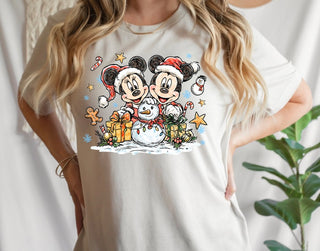 Mouse Christmas Couple T-Shirt