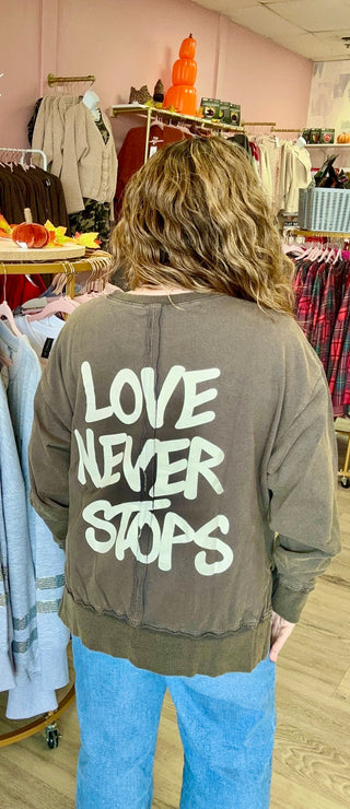 Love Never Stops Sweater