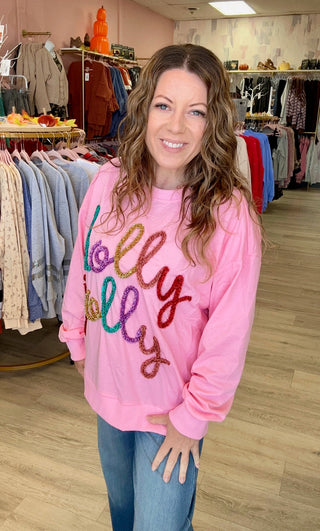 Holly Jolly French Terry Pullover