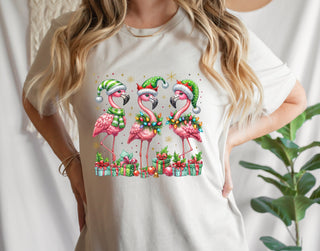 Christmas Flamingo T-Shirt