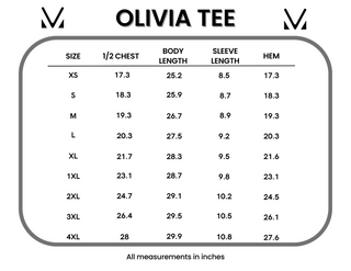 IN STOCK Olivia Tee - Solid Colors FINAL SALE