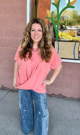 Mineral Wash Twisted Top