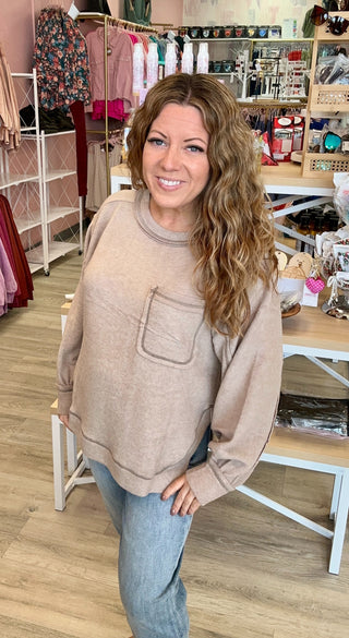 Getting Cozy High-Low Pullover