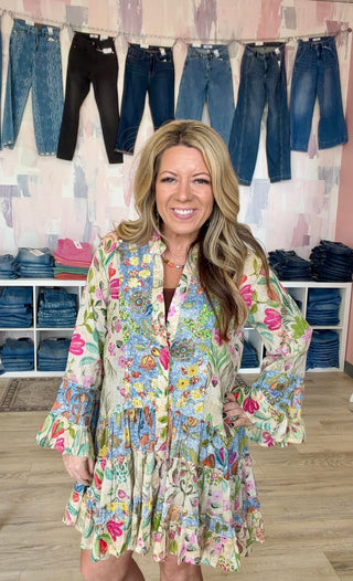 Cream Meadow Dress