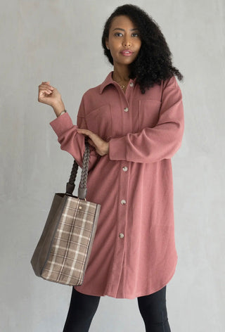 Coffee Run Cozy Shacket