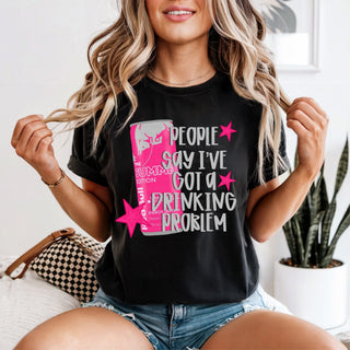 Drinkin Problem Pink Bull Tshirt