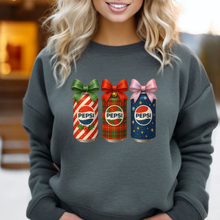 Christmas Drink Pep Crew Sweatshirt