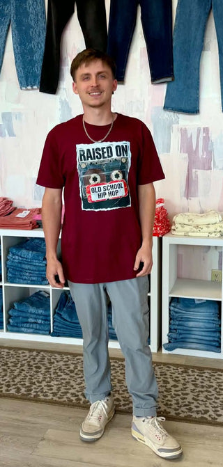 Raised on Old School Hip Hop Tshirt * Comes as shown