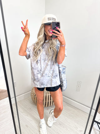 Birdie Exclusive Iced Out Camo Oversized Tee