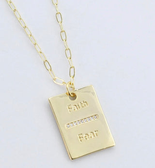 Faith Over Fear Necklace
