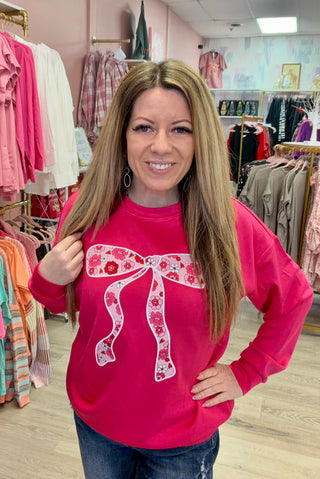 Bow in Bloom Luxe Pullover