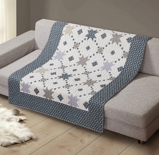 Midnight Stars Quilted Throw