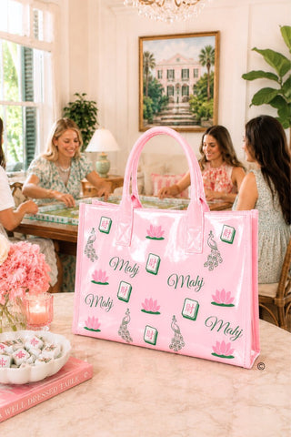 ETA 9/30-10/14 Southern Shuffle Pink Vinyl Tote©