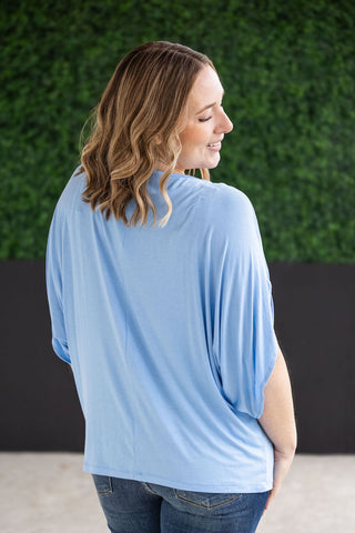 IN STOCK Darcy Dolman Top - Sky Blue FINAL SALE