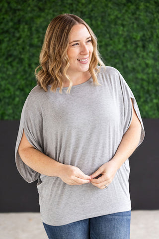 Grey Dolman Sleeve