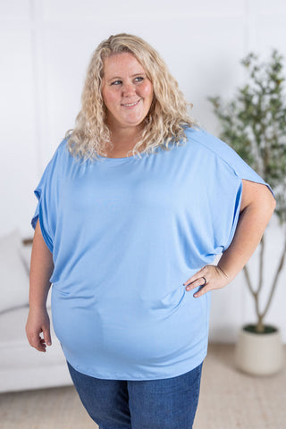 IN STOCK Darcy Dolman Top - Sky Blue FINAL SALE