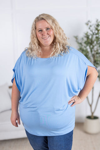 IN STOCK Darcy Dolman Top - Sky Blue FINAL SALE