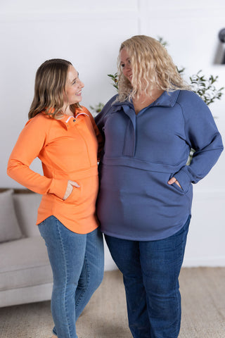 IN STOCK Mia Scuba Halfzip - Dreamsicle FINAL SALE