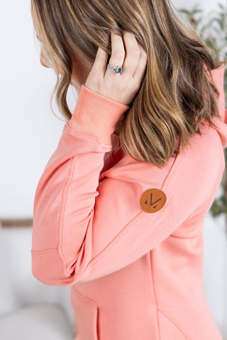 IN STOCK Scuba HalfZip Hoodie - Coral FINAL SALE