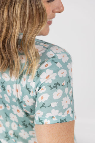 IN STOCK Knot Dress - Green Floral FINAL SALE