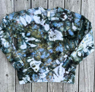 Olive / Teal Ice Dye