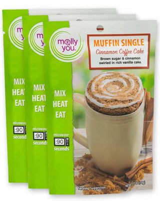 Cinnamon Coffee Cake Muffin Microwave Single