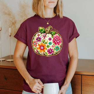 Flower Pumpkin Tshirt