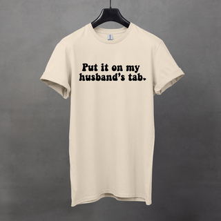 Put it on my Husbands Tab T-Shirt