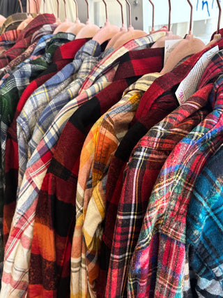 Malibu Hippie Distressed Bleached Flannel