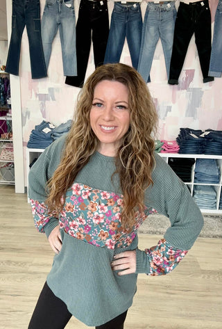 Floral Block Party Top