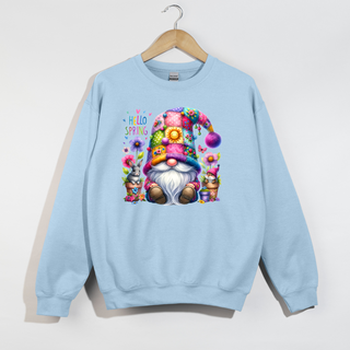 Hello Spring Gnome Crewneck