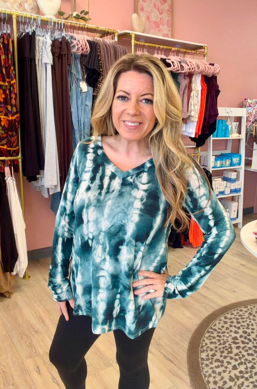 Emerald Skies Tie Dye Top