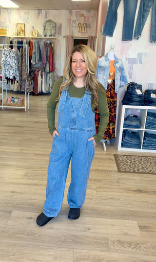 Blue Skies Denim Overalls