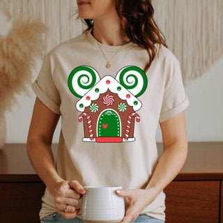 Gingerbread House Mouse Tshirt