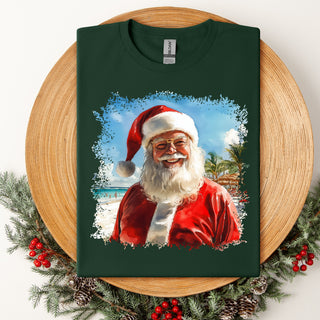 Jolly Beach Santa Tshirt