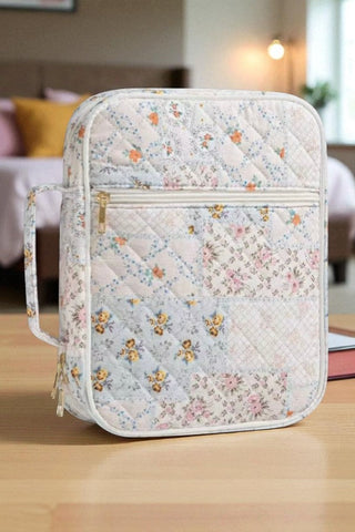 ETA 10/15-10/29 Leah Floral Patchwork Zipper Bible Cover
