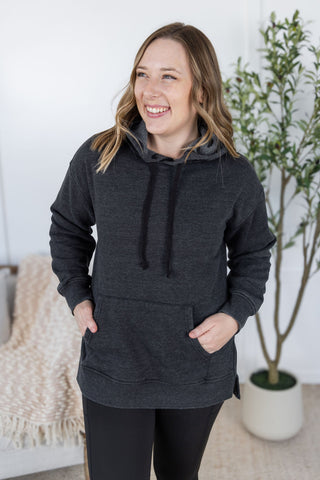 IN STOCK Vintage Wash Hoodie - Black FINAL SALE