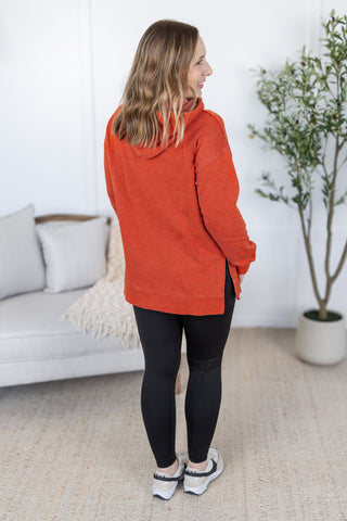 IN STOCK Vintage Wash Hoodie - Rust FINAL SALE