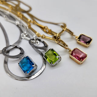 Interchangeable Glass Charm Party - Necklace & Earrings