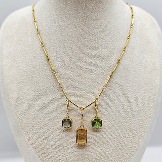 Interchangeable Glass Charm Party - Necklace & Earrings