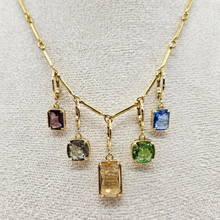 Interchangeable Glass Charm Party - Necklace & Earrings