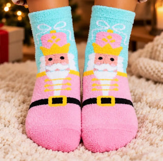 1-Pair Holly Jolly Therapeutic Spa Socks