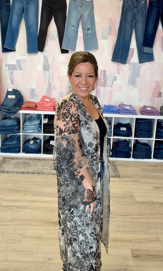 Grand Glimmer Sequin Kimono