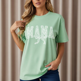 Mama Lace Bow Tshirt