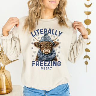 Literally Freezing Crew Sweatshirt